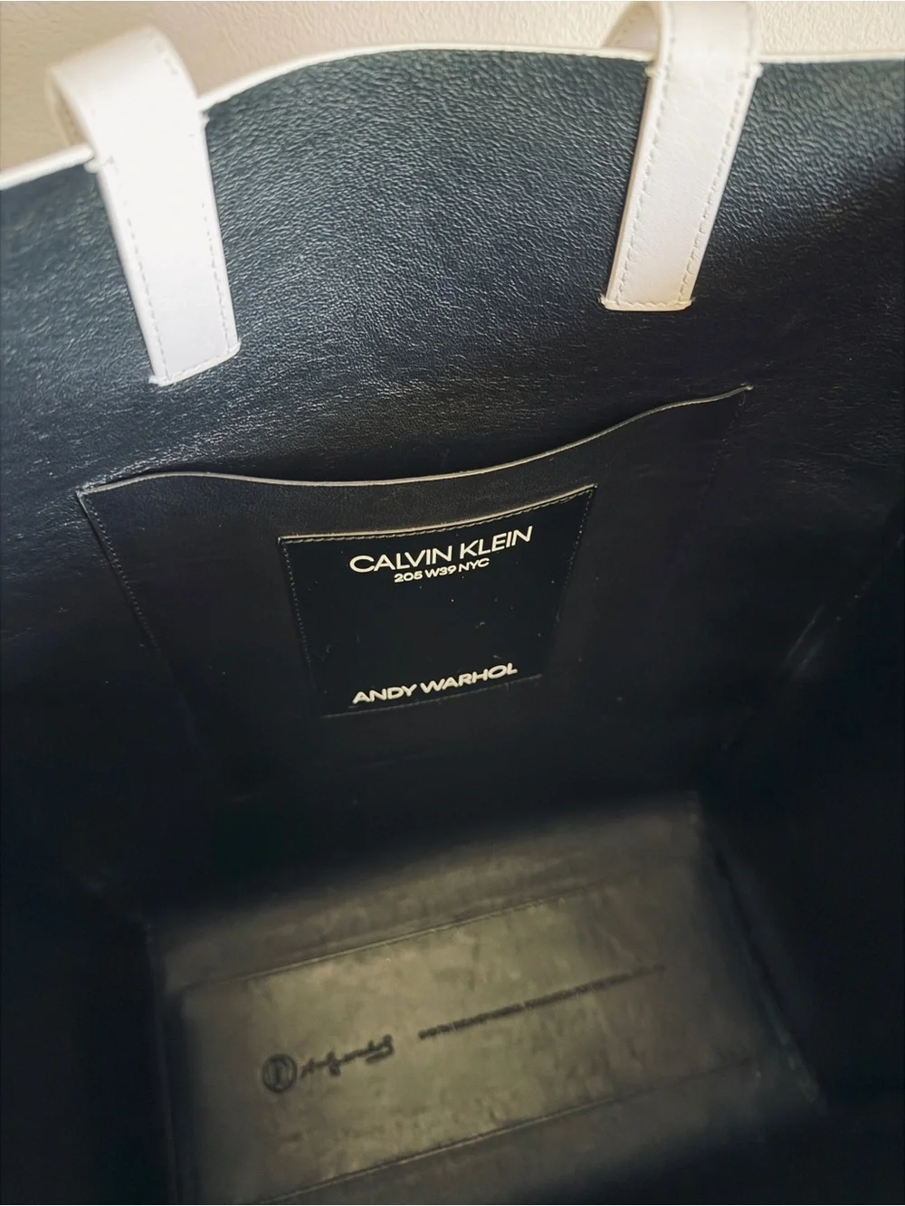 Calvin Klein 205W39NYC x Andy Warhol Leather Tote Bag
